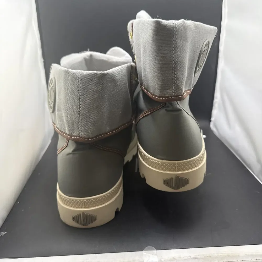 Palladium Baggy Canvas Boots Gray Fold Down High Top Men’s US 14 EU 48 73457